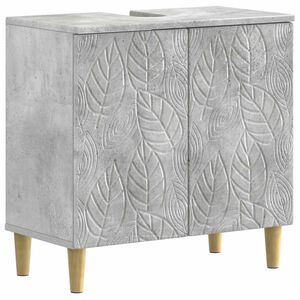 vidaXL Шкаф за мивка в баня DELFT Бетонно сиво 59,5 x 31,5 x 59 см