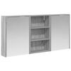 vidaXL Комплект шкафове за баня 3 бр. 126 x 16 x 62.5 см