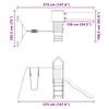vidaXL Комбинирано детско съоръжение, масивна дугласка дървесина
