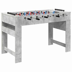 vidaXL Маса за фуутбол Бетонно Сиво 125 x 60,5 x 80 см