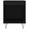 vidaXL Нощни шкафчета, 2 бр, черни, 40x35x50 см, инженерно дърво