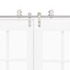 vidaXL Механизъм за плъзгаща врата 366 см неръждаема стомана сребрист
