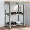 vidaXL Кухненска количка "MONZA" 60x40x88,5 см борово дърво масив