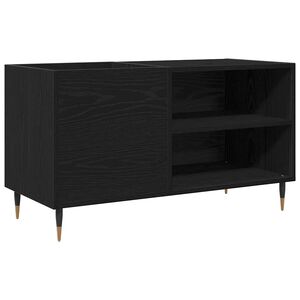 vidaXL Шкаф за грамофонни плочи Черния дъб 85 x 38 x 48 см