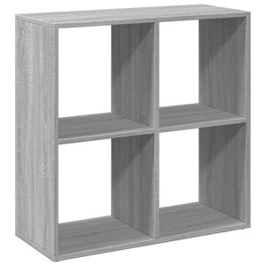 vidaXL Разделител за стая / библиотека, сив сонома, 69,5x29x69,5 см