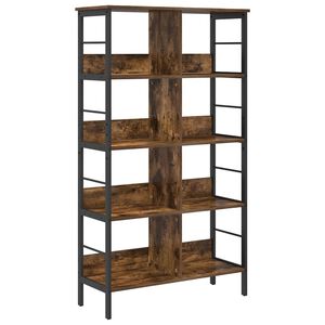 vidaXL Рафт за книги 8 нива 82 x 32 x 144,5 см Инженерна дървесина