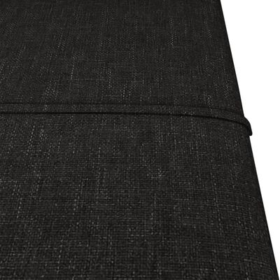 vidaXL Стенни панели, 12 бр, черни, 30x30 см, плат, 1,08 м²