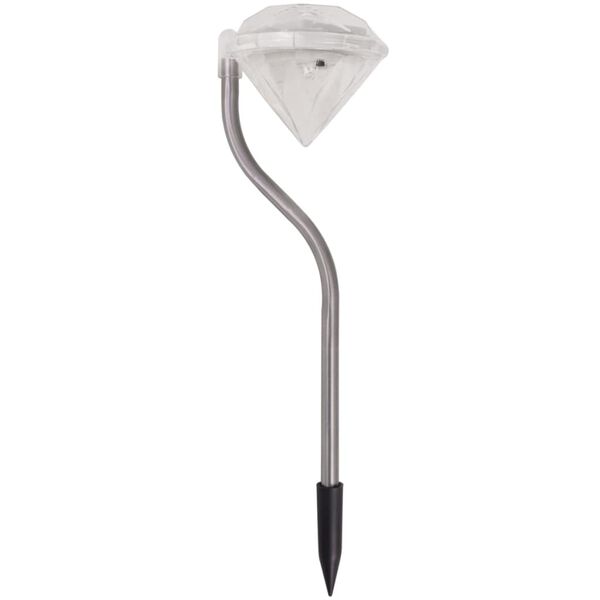 vidaXL Соларни LED градински лампи 6 бр 9x7,8x29,5 см