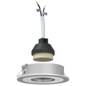 vidaXL Спотлайтове с прожектори 6 pcs Сребрист 9 x 9 x см Алуминий