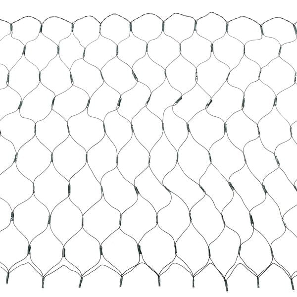 vidaXL Лед мрежа Тъмен зелен