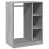 vidaXL Гардероб, сив сонома, 77x48x102 см, инженерно дърво