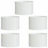 vidaXL Пръстен за саксия 5 pcs Бяло 30 x 30 x 20 cm