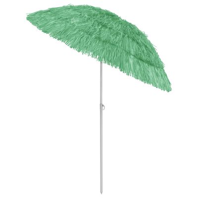vidaXL Плажен чадър Hawaii зелен 180 см