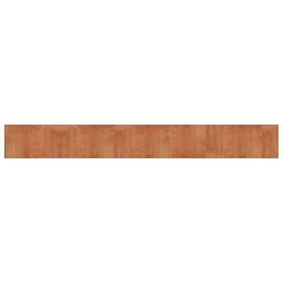 vidaXL Килим, правоъгълен, кафяв, 60x500 см, бамбук