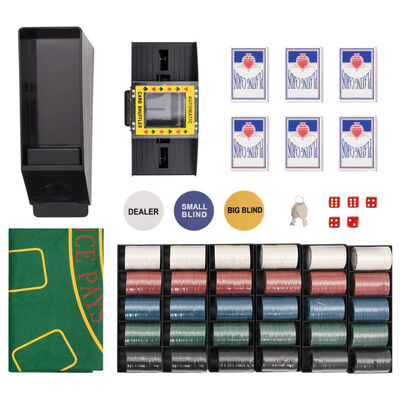 vidaXL Комплект чипове за покер 600 бр 4 г