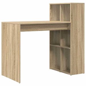 vidaXL Бюро Сонома дъб Инженерна дървесина 108 x 55 x 103.5 см