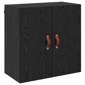 vidaXL Стенен шкаф 60 x 31 x 60 см Инженерна дървесина Черен дъб