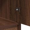 vidaXL Тоалетка с врата 3 pcs Кафяво 40 x 41 x 75 см Инженерно дърво