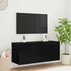 vidaXL TV стенен шкаф Черния дъб 100 x 35 x 41 cm Инженерно дърво
