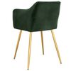 vidaXL Трапезни столове, 2 бр, тъмнозелени, кадифе