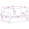 vidaXL Диван 2 pcs Тъмен сив 155 x 82 x 80 см текстил
