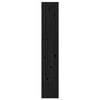 vidaXL Библиотека/разделител за стая, черна, 60x30x167,5 см, бор масив