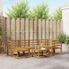 vidaXL Комплект дивани за открито 7 pcs Естествен