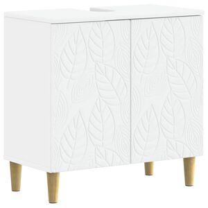 vidaXL Шкаф за мивка в баня DELFT Бяло 59,5 x 31,5 x 59 см
