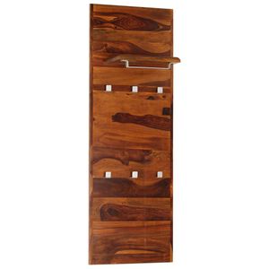 vidaXL Закачалка за дрехи, акациева дървесина масив, 118x40 см