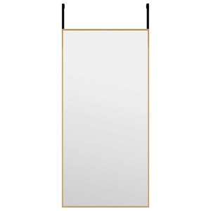 vidaXL Огледало за врата, златисто, 30x60 см, стъкло и алуминий