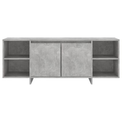 vidaXL ТВ шкаф, бетонно сив, 130x35x50 см, ПДЧ