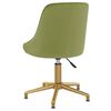 vidaXL Въртящи се трапезни столове, 4 бр, светлозелени, кадифе