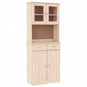 vidaXL Висок шкаф ALTA, 77x35x188 см, борово дърво масив