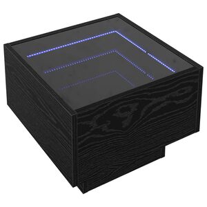 vidaXL Масичка за кафе Черния дъб 40 x 40 x 30 cm Инженерна дървесина