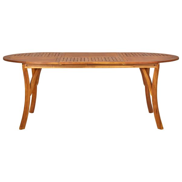 vidaXL Градински трапезен комплект, 9 части, тъмносив