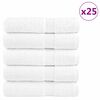 vidaXL Премиум хавлиени кърпи SOLUND 25 бр бели 100x150 см 600 gsm
