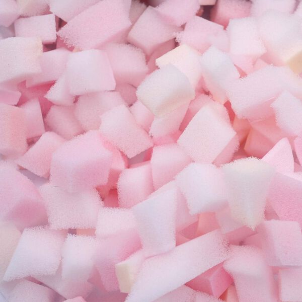 vidaXL Счупена пяна за запълване Розово 2,5 kg Полуретан