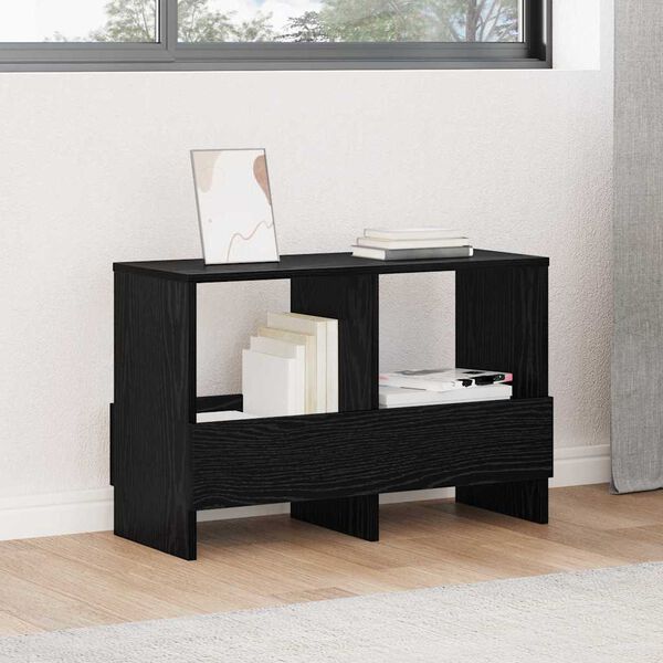 vidaXL Етажерка за списания Черния дъб 68,5 x 30 x 45 см