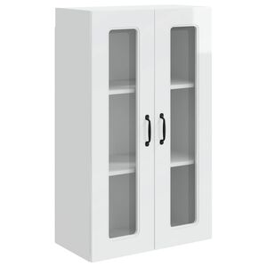 vidaXL Панел за миялна машина Kalmar Лъскаво бяло 60 x 31 x 100 см