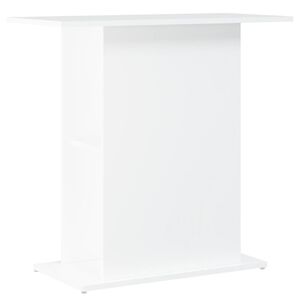 vidaXL Стойка за аквариум, бяла, 75x36x72,5 см, инженерно дърво