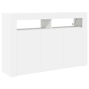 vidaXL Служебен шкаф Бяло 116 x 30 x 75 см Инженерна дървесина