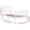 vidaXL Рамка за легло с табла Single масивна дървесина