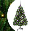 vidaXL С изкуствено коледно дърво 120 cm 150 LED светодиода Топло бяло
