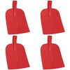 vidaXL Глава на лопата 4 pcs Червено 32 x 24,5 см