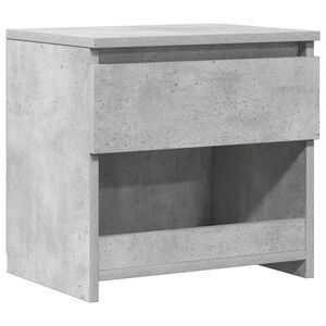 vidaXL Нощно шкафче, бетонно сиво, 40x30x39 см, инженерно дърво