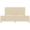 vidaXL Рамка за легло с таблото Крем 200 x 200 cm текстил