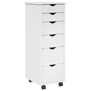 vidaXL Плъзгащ кабинет 34 x 39 x 93,5 см Солиден бор Бяло