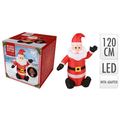 Ambiance LED надуваем Дядо Коледа, 120 см