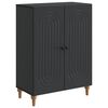 vidaXL Служебен шкаф Черно 66 x 34,5 x 90 см Инженерна дървесина