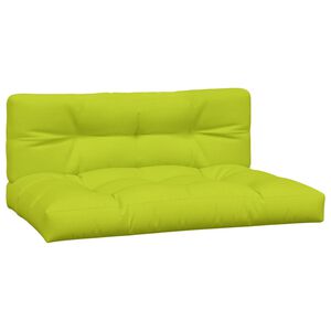 vidaXL Палетни възглавници, 2 бр, яркозелени, текстил